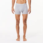 Lacoste Men's Stretch Cotton Boxer Briefs 3 Pack- Black / White / Grey Chine NUA