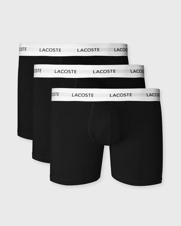 Lacoste 3-Pack Stretch Boxer Briefs – Flexible Fit Cotton Jersey