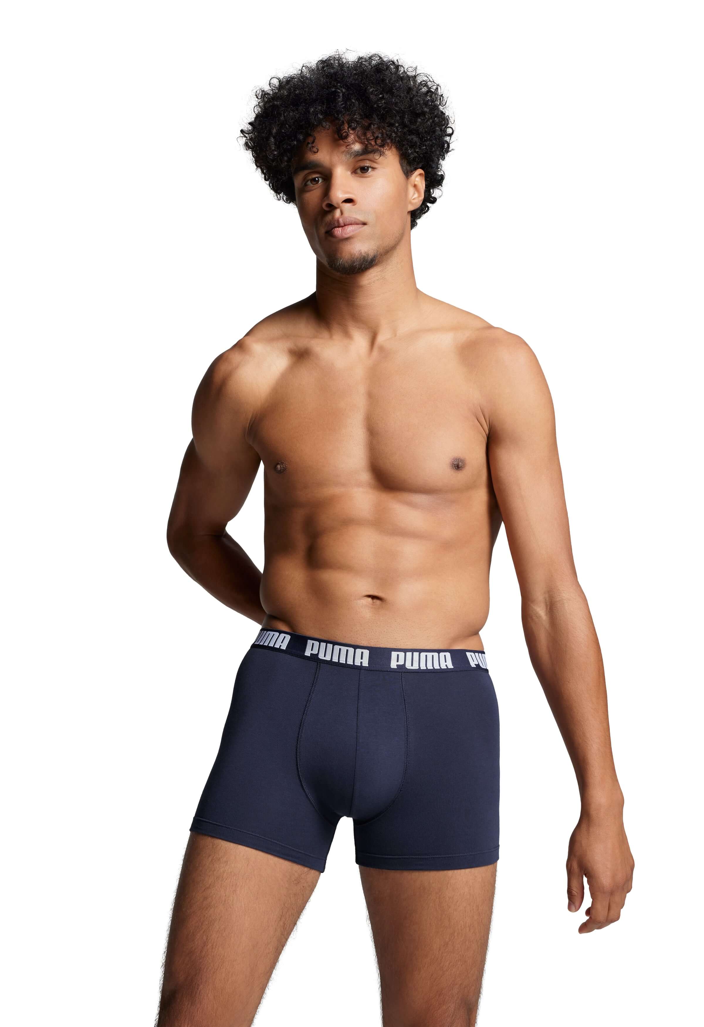 PUMA Men's Everyday Boxers 3 Pack - Navy