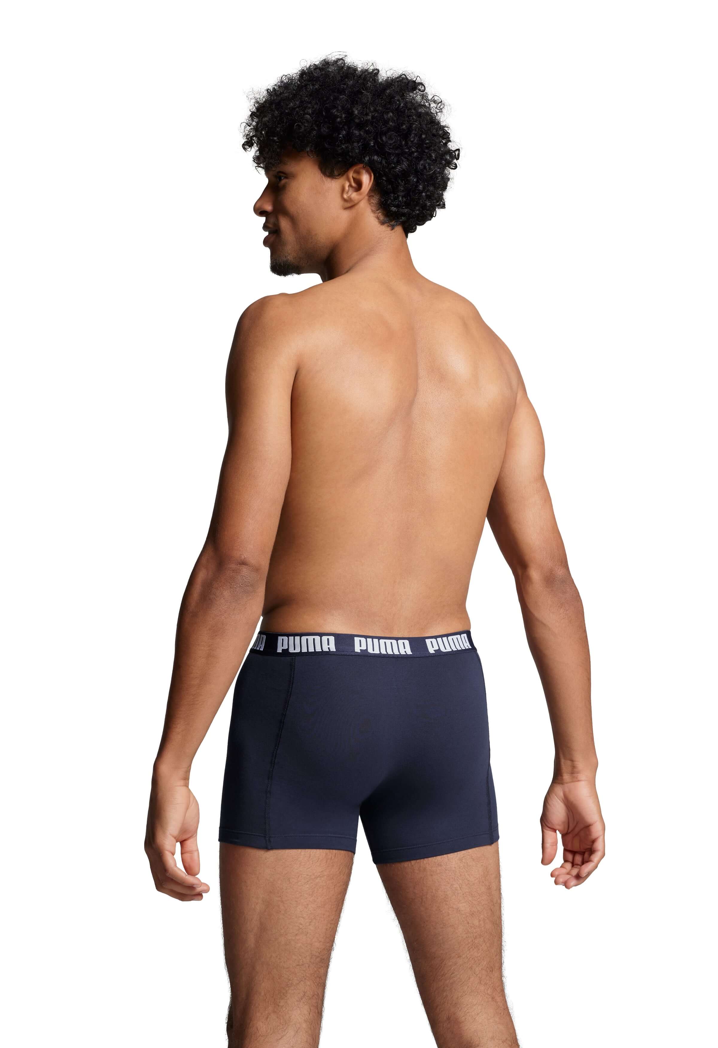 PUMA Men's Everyday Boxers 3 Pack - Navy