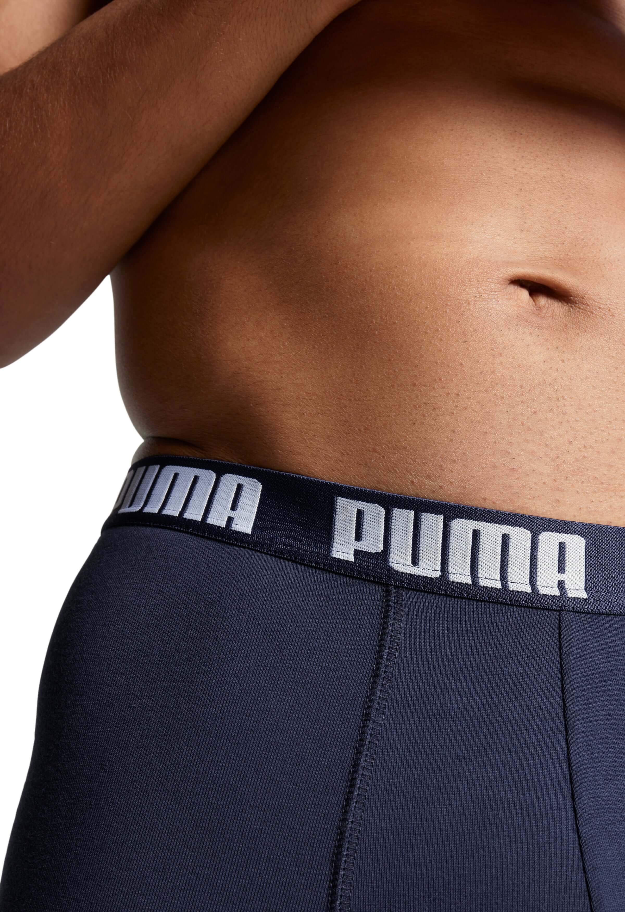 PUMA Men's Everyday Boxers 3 Pack - Navy