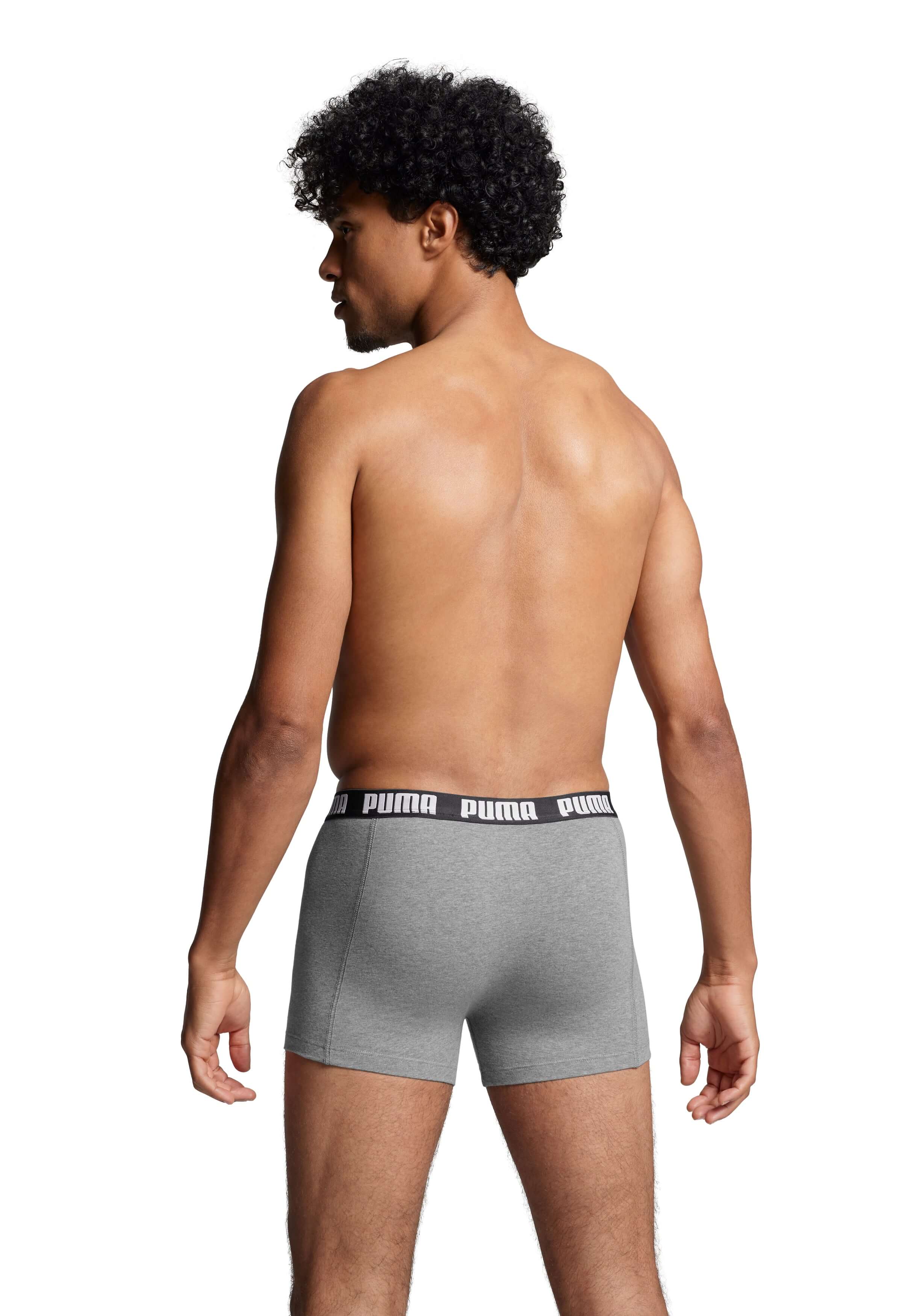 PUMA Men's Everyday Boxers 3 Pack - Grey Combination