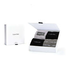 Calvin Klein 4 Pairs Of Socks Box With All Over Logo - Black Combo - Gift Pack