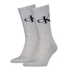 Calvin Klein Men’s 2 Pack Cotton Stretch Crew Socks – Monogram Logo