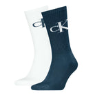 Calvin Klein Men’s 2 Pack Cotton Stretch Crew Socks – Monogram Logo