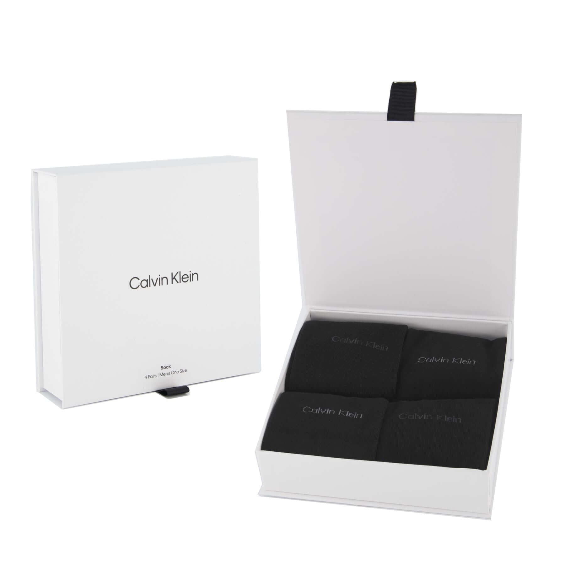 Calvin Klein 4 Pack Crew Socks Gift Set Black Trunks and Boxers