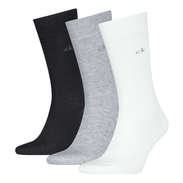 Calvin Klein Men’s 3 Pack Crew Socks – Cotton Blend Everyday Comfort