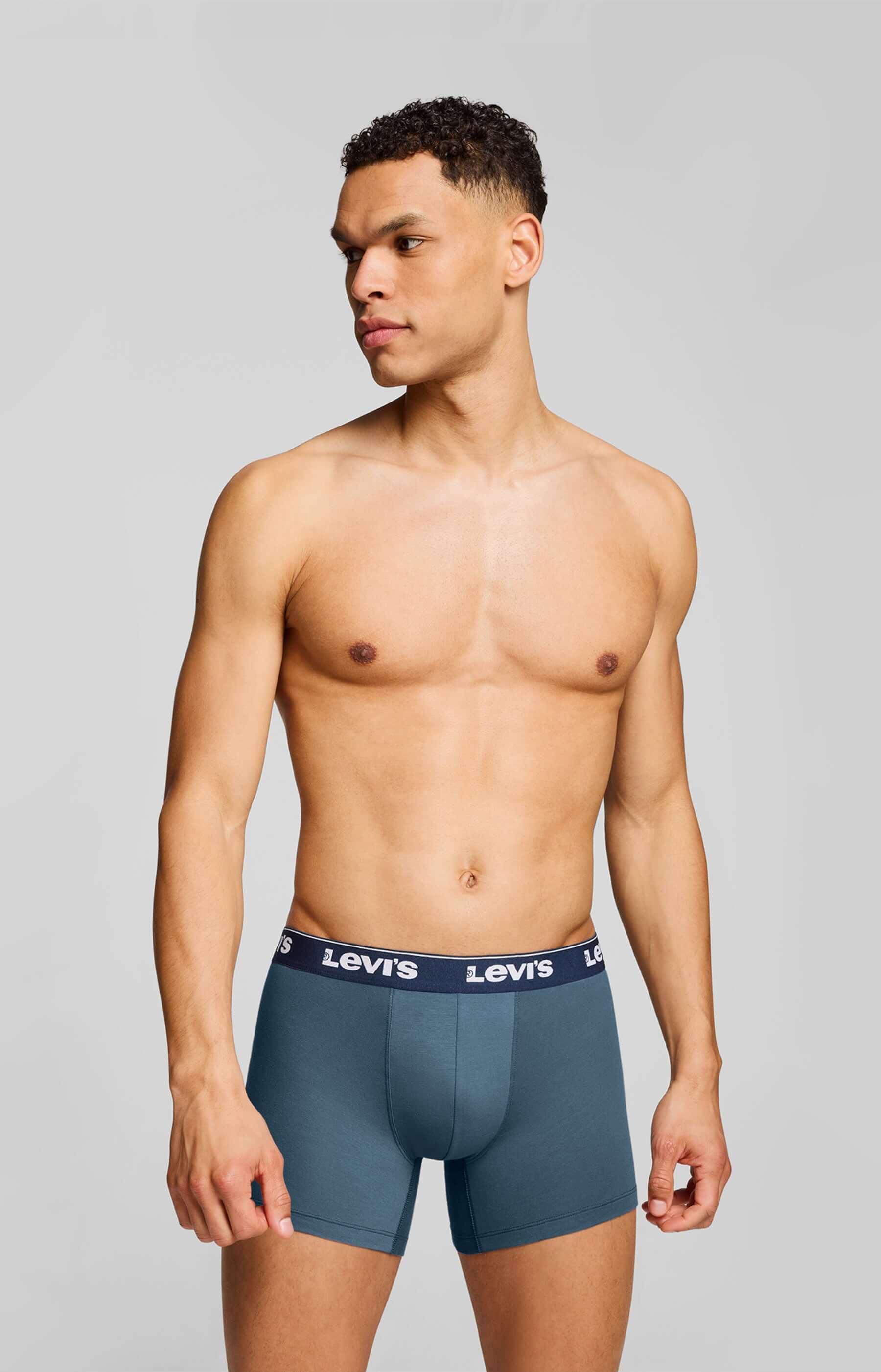 Levi's Men's 3 Pack Repeat Logo Boxer Briefs – Navy