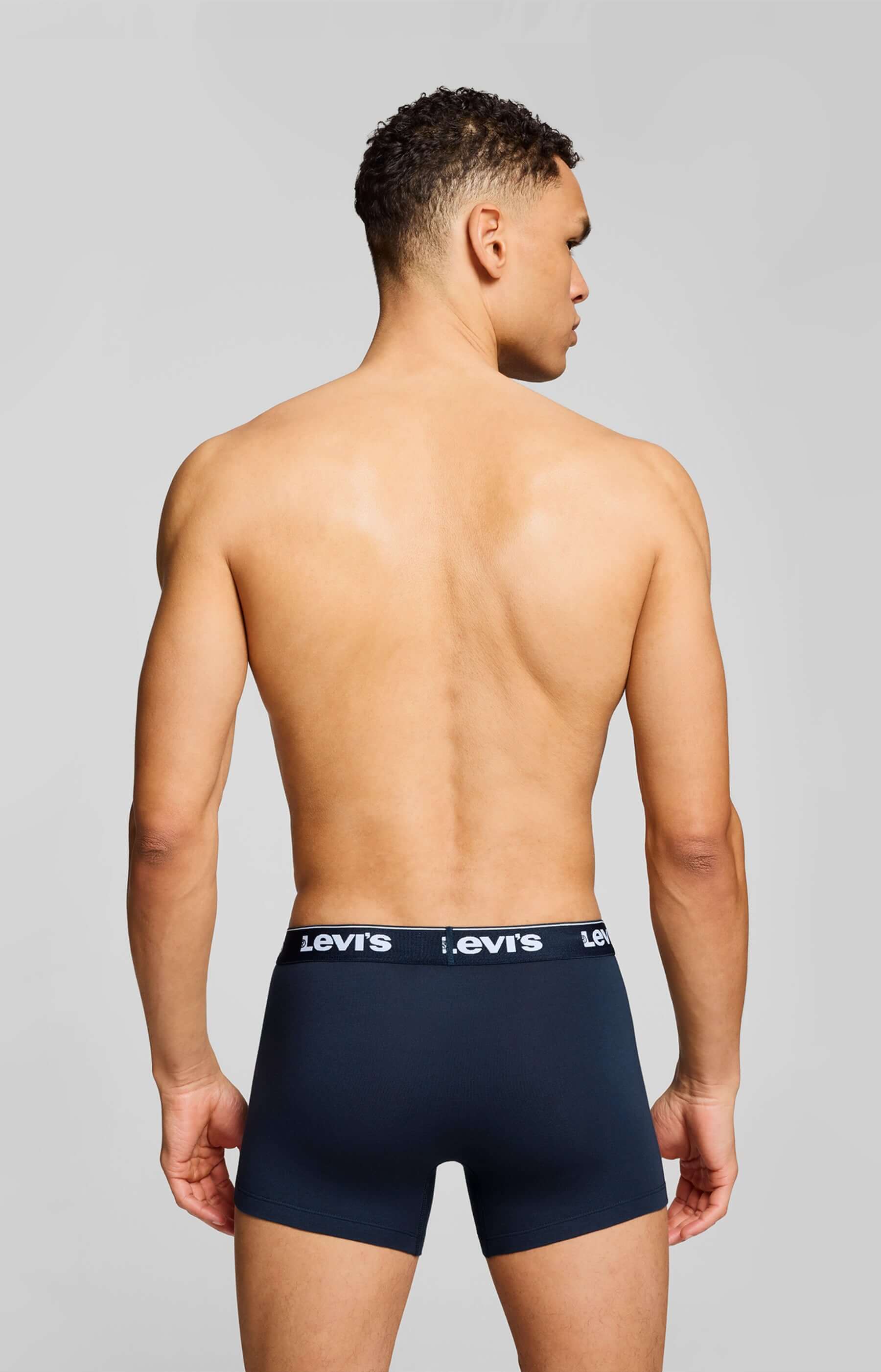 Levi's Men's 3 Pack Repeat Logo Boxer Briefs – Navy
