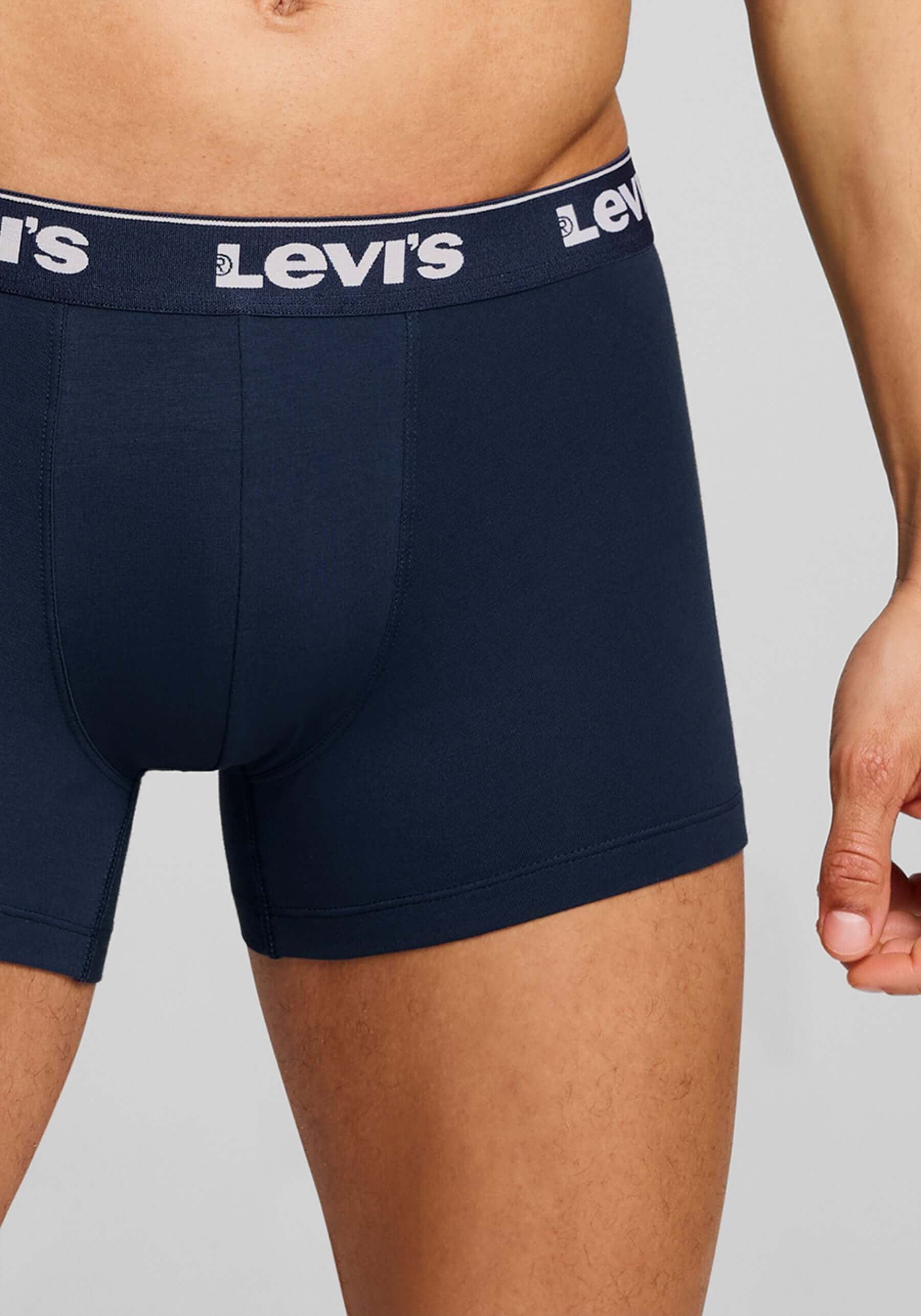 Levi's Men's 3 Pack Repeat Logo Boxer Briefs – Navy