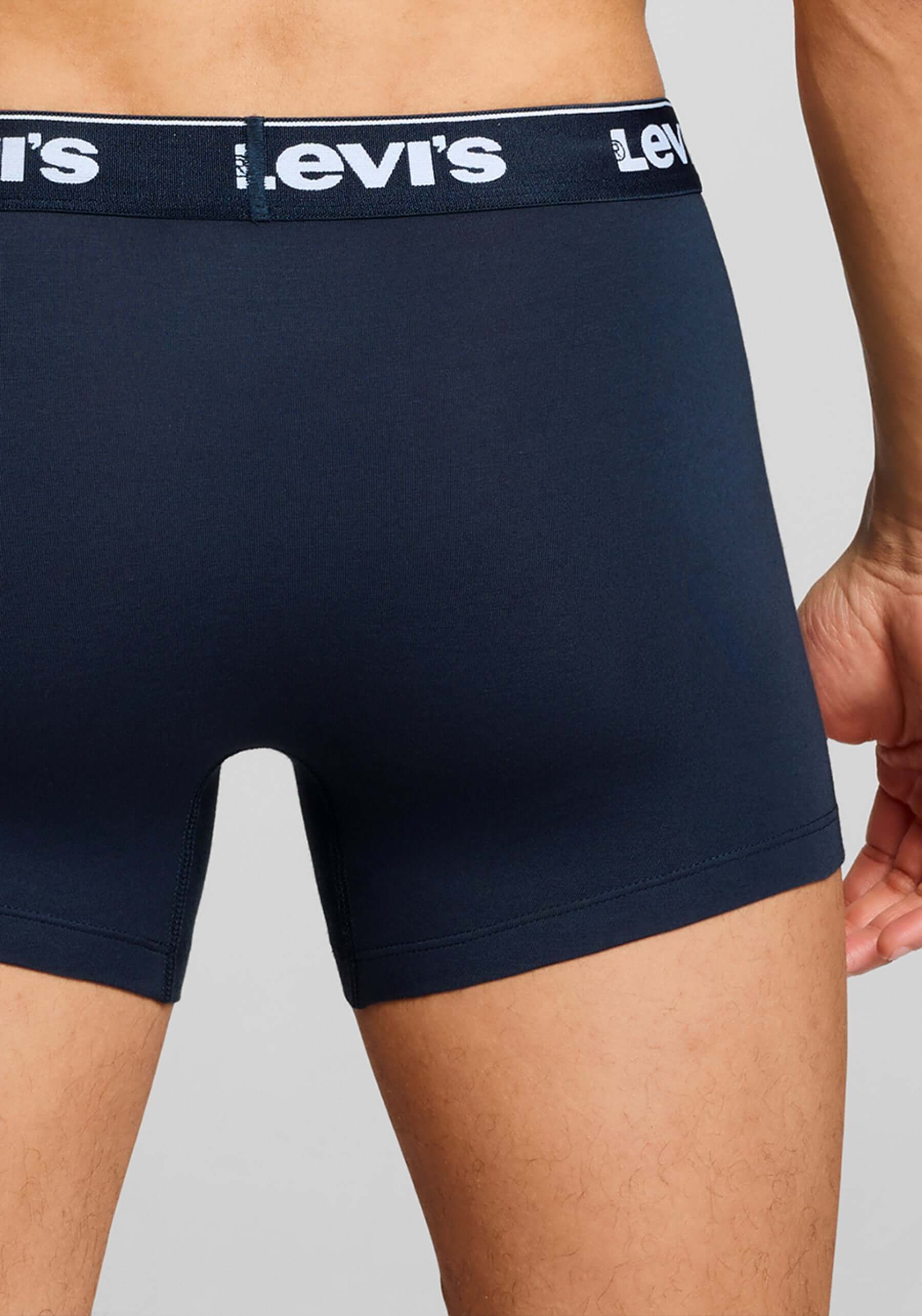 Levi's Men's 3 Pack Repeat Logo Boxer Briefs – Navy