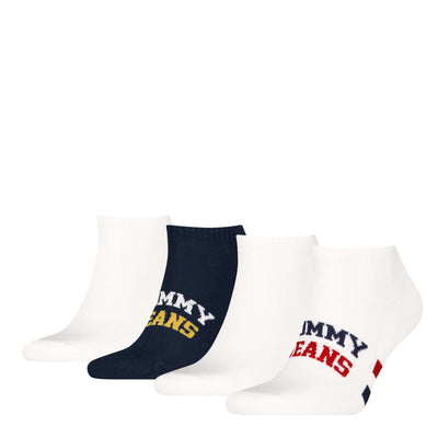 Tommy Hilfiger Men’s 4 Pack Sneaker Sport Socks – Navy/White | Low-Cut Multipack