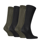 Calvin Klein Men's 4 Pack AOP Crew Socks Gift Box - Olive Green