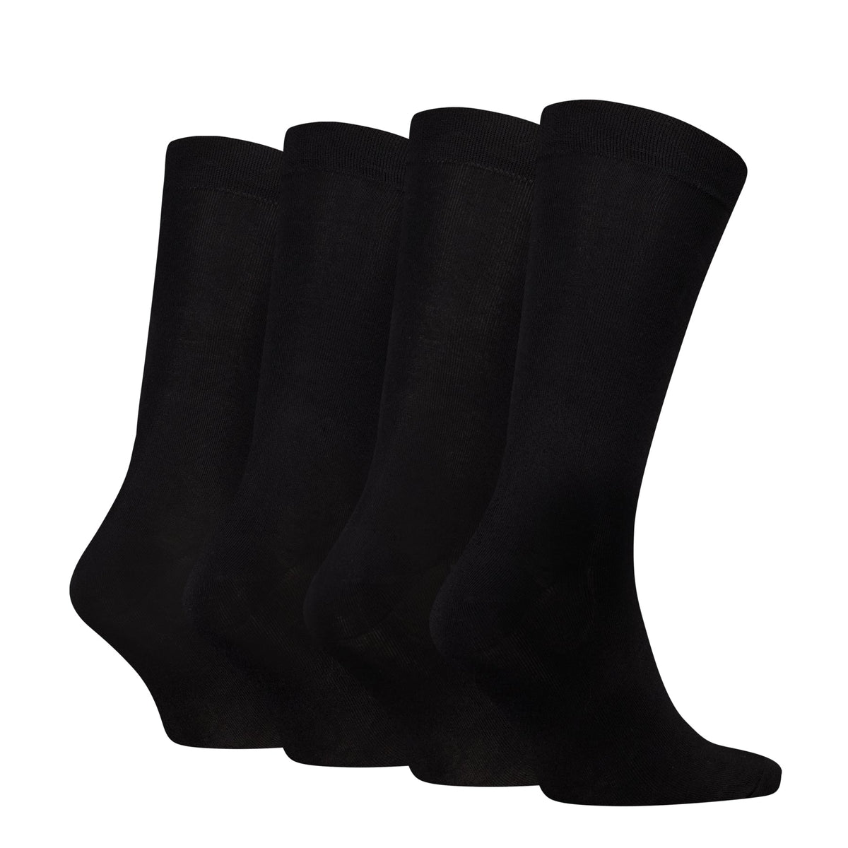 Calvin Klein Men's 4 Pack Classic Crew Socks Gift Box - Black