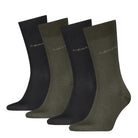 Calvin Klein Men's 4 Pack Classic Crew Socks Gift Box - Olive Green