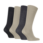 Calvin Klein Men's 4 Pack Classic Crew Socks Gift Box - Beige