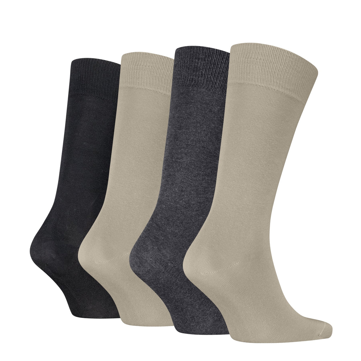Calvin Klein Men's 4 Pack Classic Crew Socks Gift Box - Beige