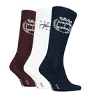 Tommy Hilfiger Men's 3 Pack Crest Crew Socks Gift Box - Navy/White/Deep Rouge
