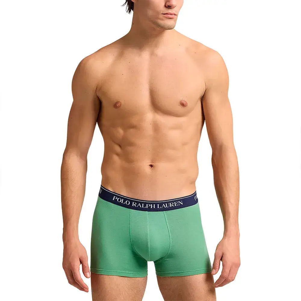 Polo Ralph Lauren 3 pack Boxer Trunks - Navy/Pistachio/Blue