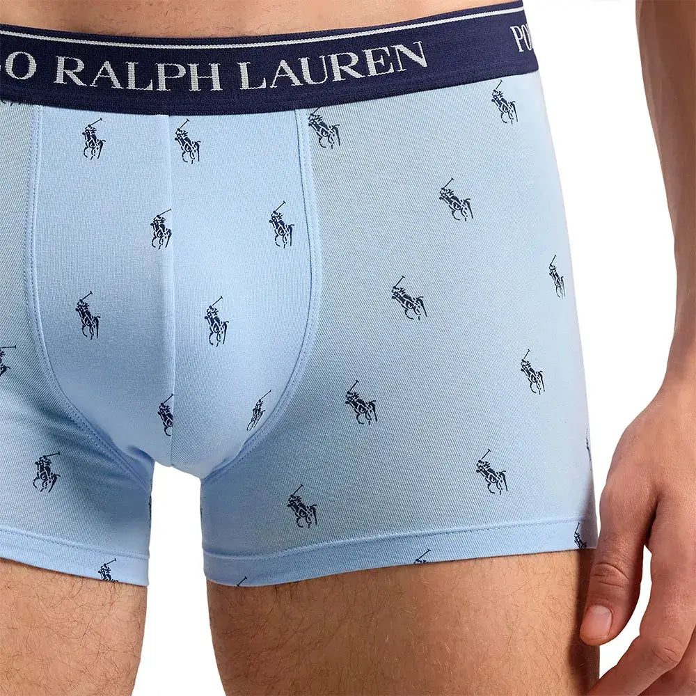 Polo Ralph Lauren 3 pack Boxer Trunks - Navy/Pistachio/Blue