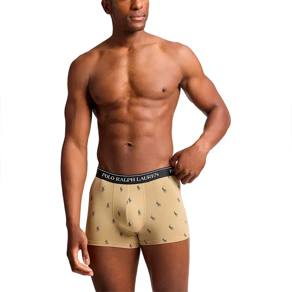 Polo Ralph Lauren 3 pack Boxer Trunks - Black/Armadillo/Khaki