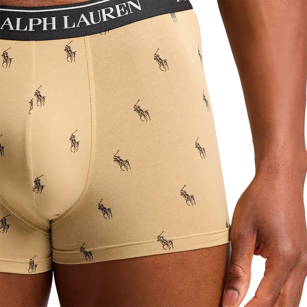 Polo Ralph Lauren 3 pack Boxer Trunks - Black/Armadillo/Khaki