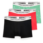 Polo Ralph Lauren 3 pack Boxer Trunks - Black/Red/Pistachio