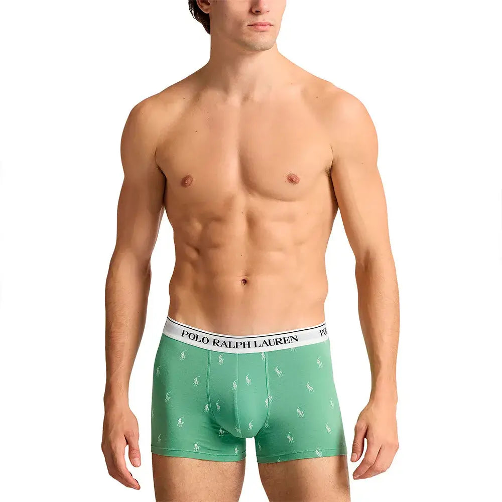 Polo Ralph Lauren 3 pack Boxer Trunks - Black/Red/Pistachio