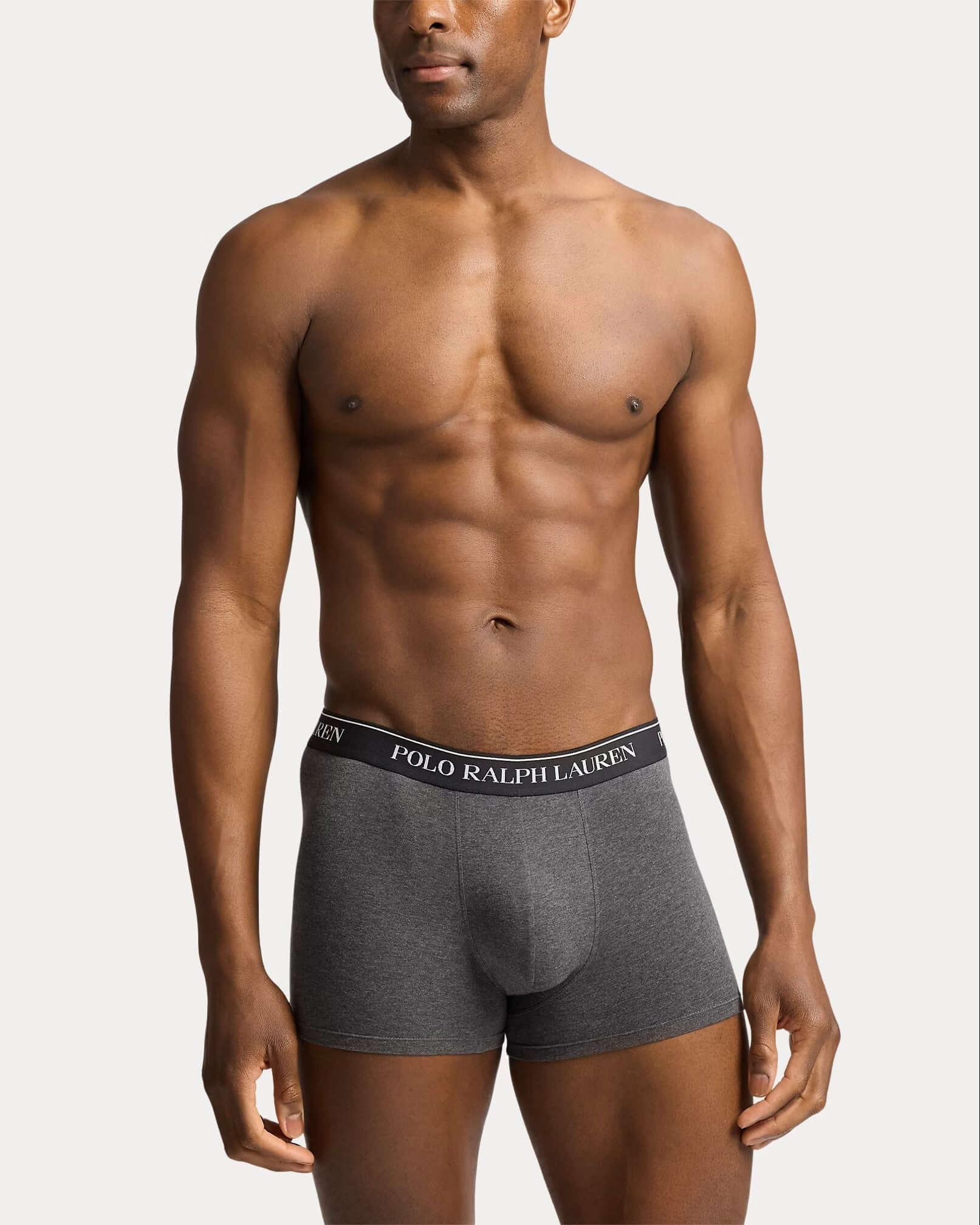 Polo Ralph Lauren Three-Pack Stretch Cotton Boxer Briefs - Black/Heather/Pistachio