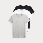 Polo Ralph Lauren Crewneck 3 Pack T-Shirts - Black / White Grey