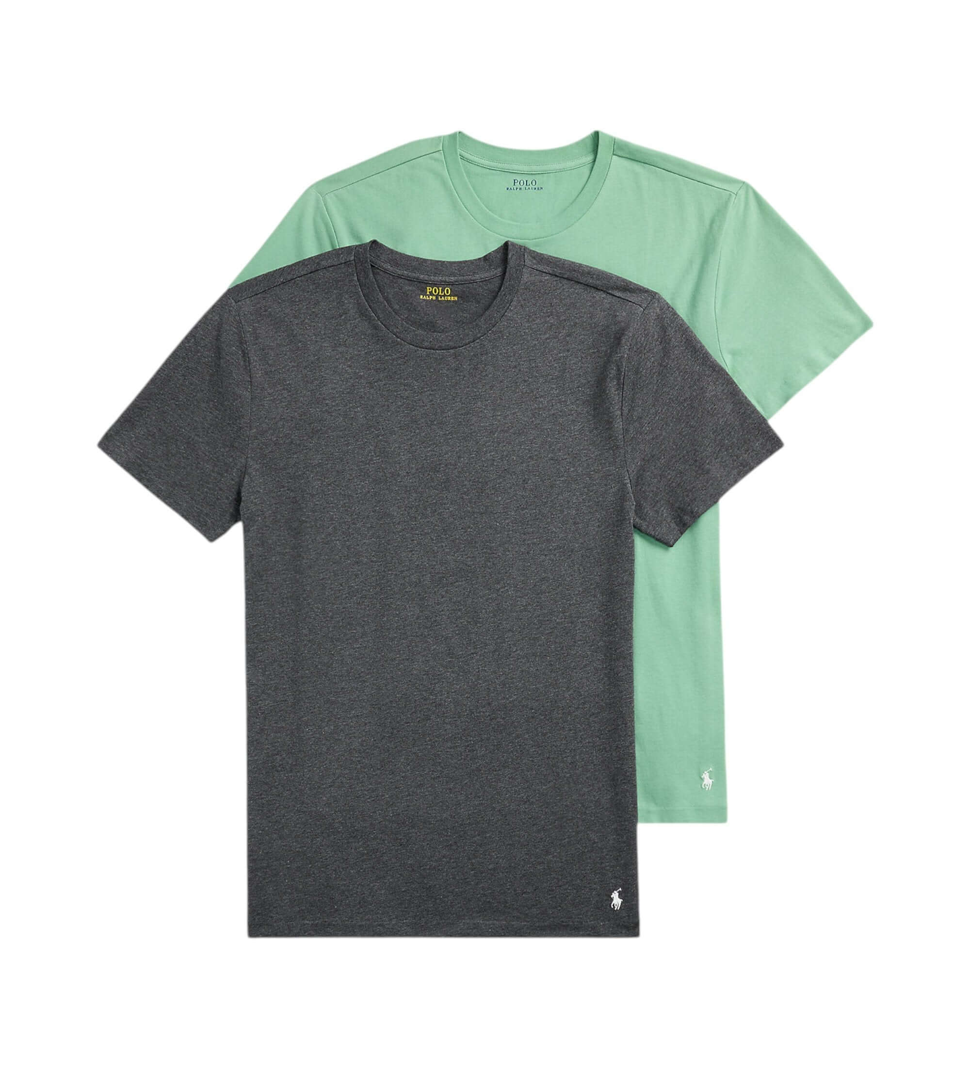 Polo Ralph Lauren Crewneck 3 Pack T-Shirts - Black Heather / Pistachio / White