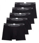Polo Ralph Lauren 5 Pack Classic Boxer Shorts - Black Trunks