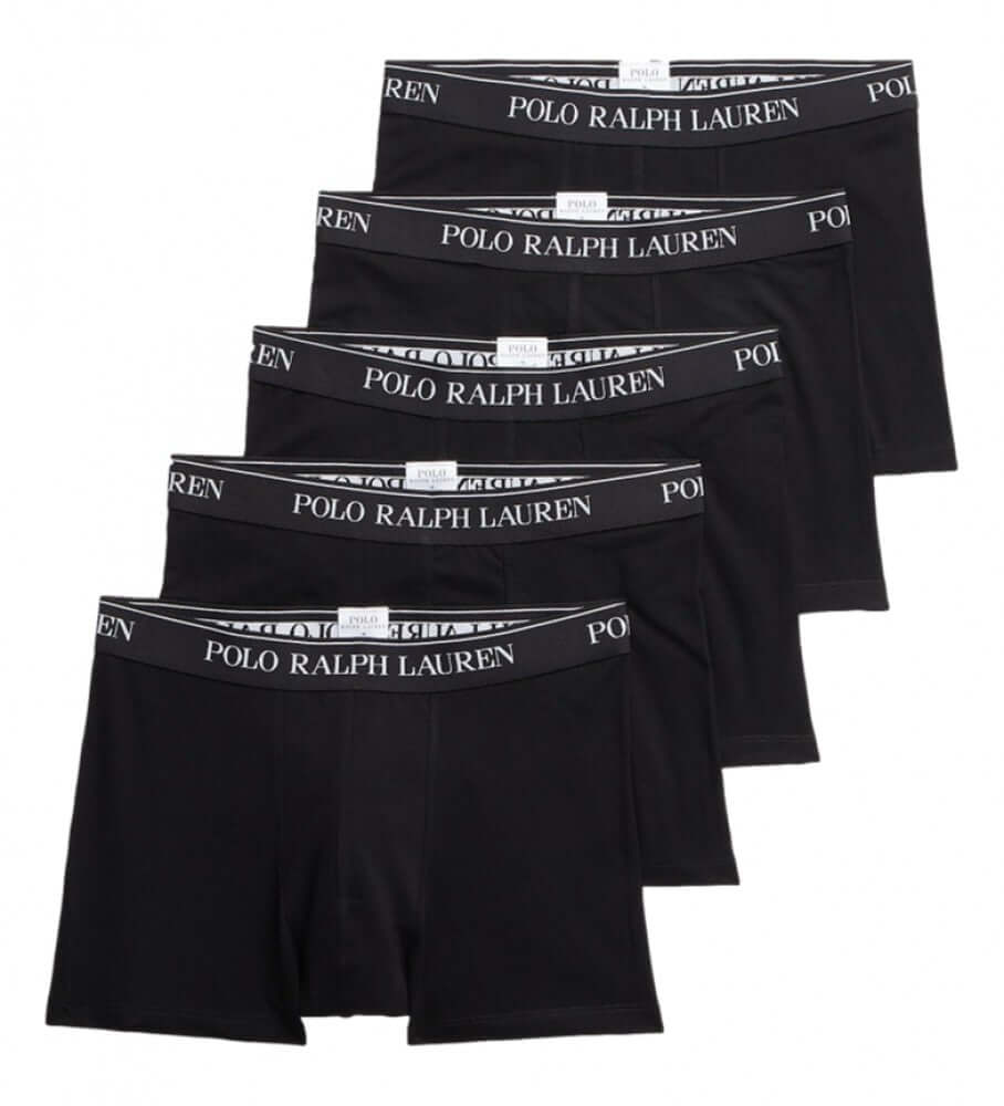 Polo Ralph Lauren 5 Pack Classic Boxer Shorts - Black Trunks