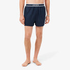 Lacoste Men’s 3-Pack Cotton Poplin Boxers – Blue Underwear