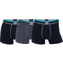 CR7 Men's 3 Pack Cotton Trunks - Blue and Grey