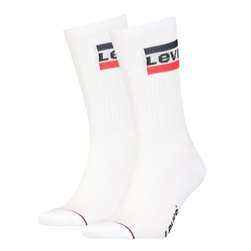 Levi's Regular Cut 2 Pack Sportswear Logo Socks
