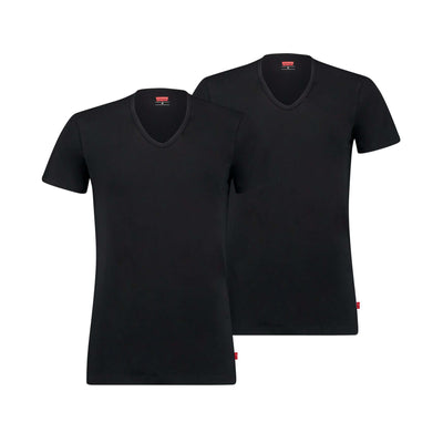 Levi's Premium V-Neck T-Shirt 2 Pack for Men | Cotton Stretch