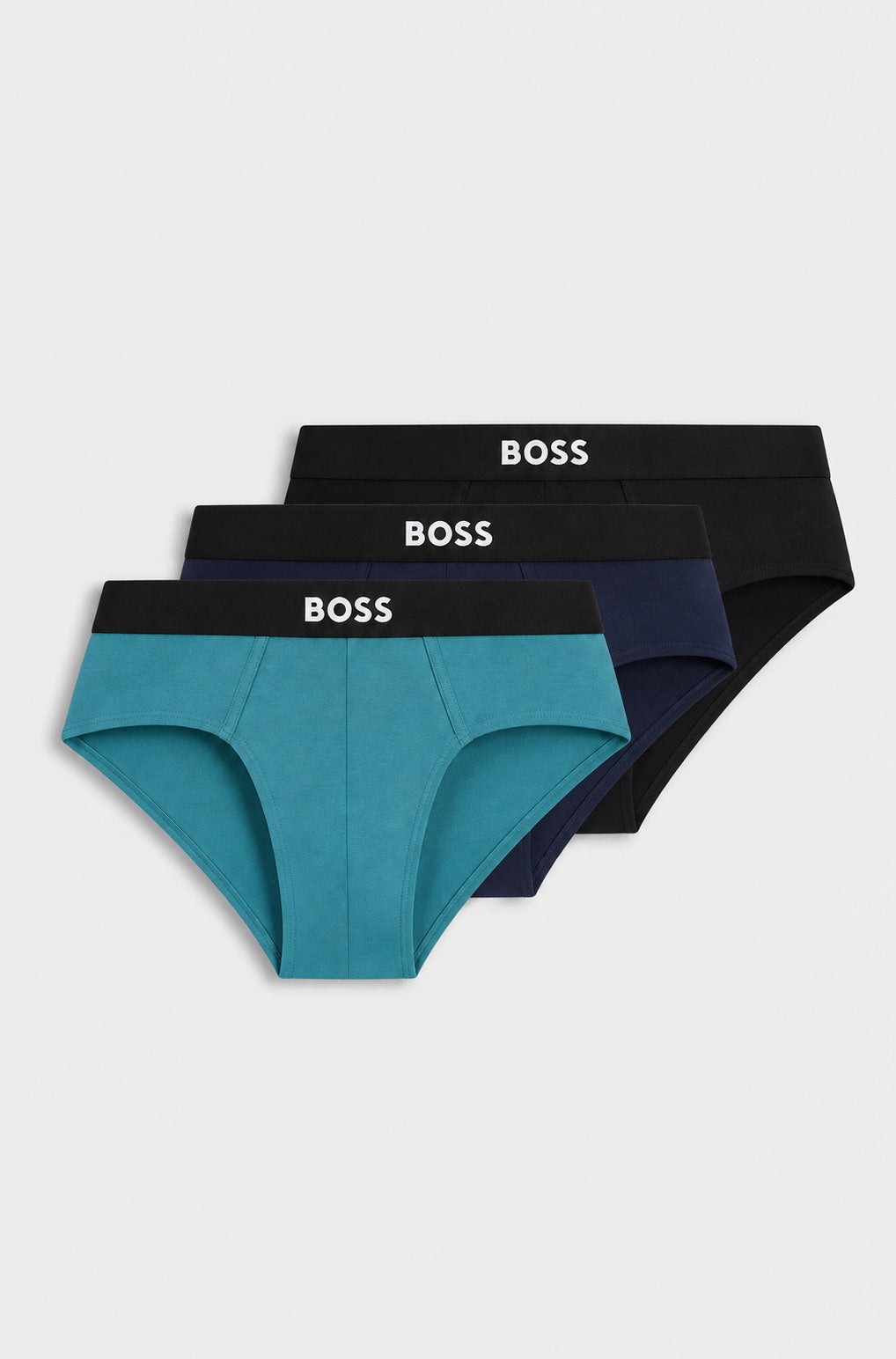 BOSS ONE 3 Pack Stretch Cotton Briefs