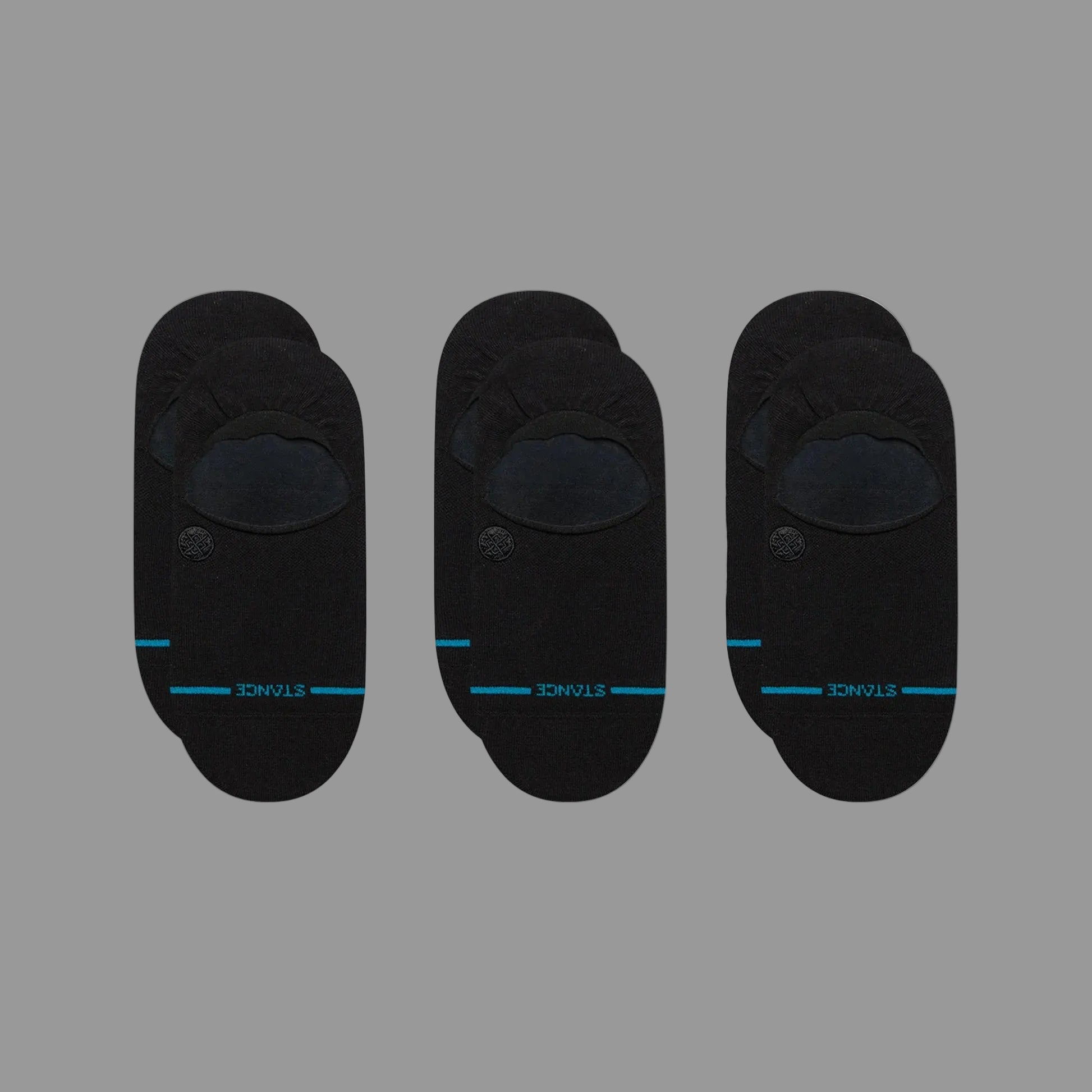 Stance Icon No Show Socks 3 Pack in premium cotton blend. Low-cut trainer socks with light cushioning, mesh airflow and everyday comfort.