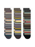 Stance Jorongo 3-pack crew socks multi stripe alternate view