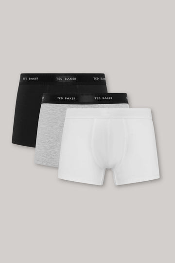 Ted Baker 3 Pack Cotton Stretch Trunks – Designer Underwear