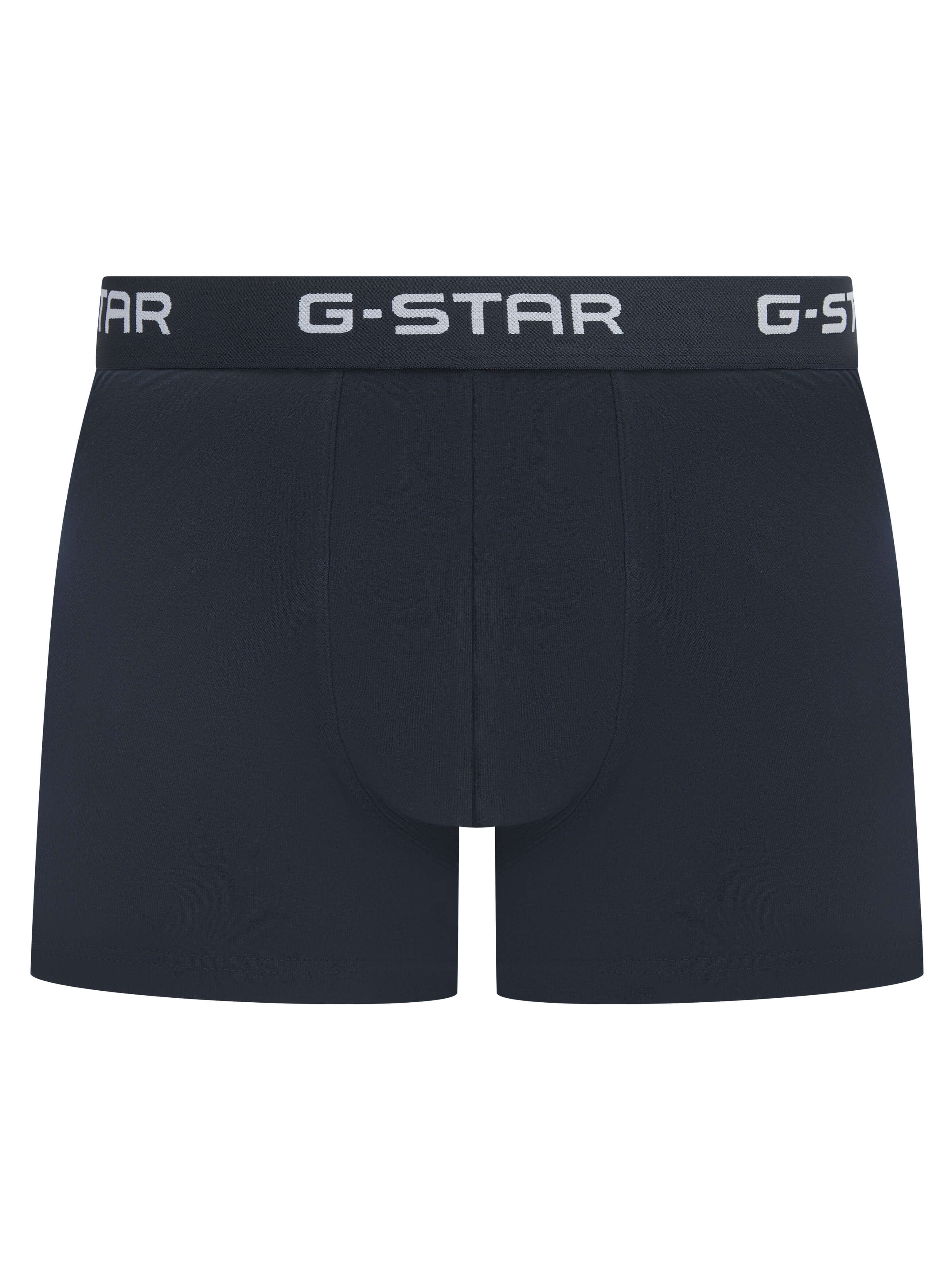 G-Star Men’s 3 Pack Cotton Stretch Trunks – Denim / Blue / Navy