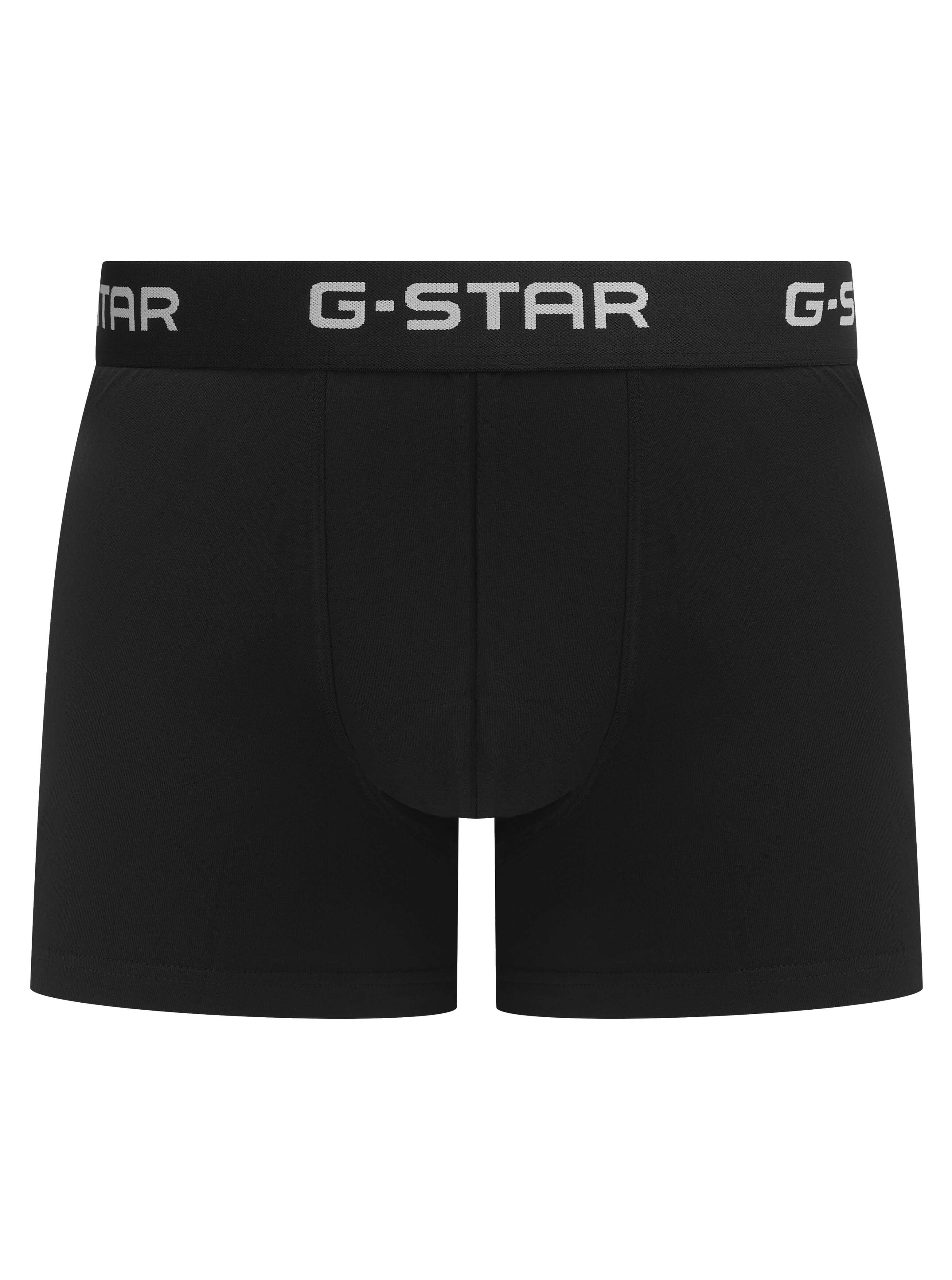 G-Star Men’s 3 Pack Cotton Stretch Trunks – Black