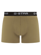 G-Star Men’s 3 Pack Cotton Stretch Trunks – Green / Olive / Black