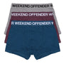 Weekend Offender Boxer Shorts 3 Pack Trunks - Multi Colour