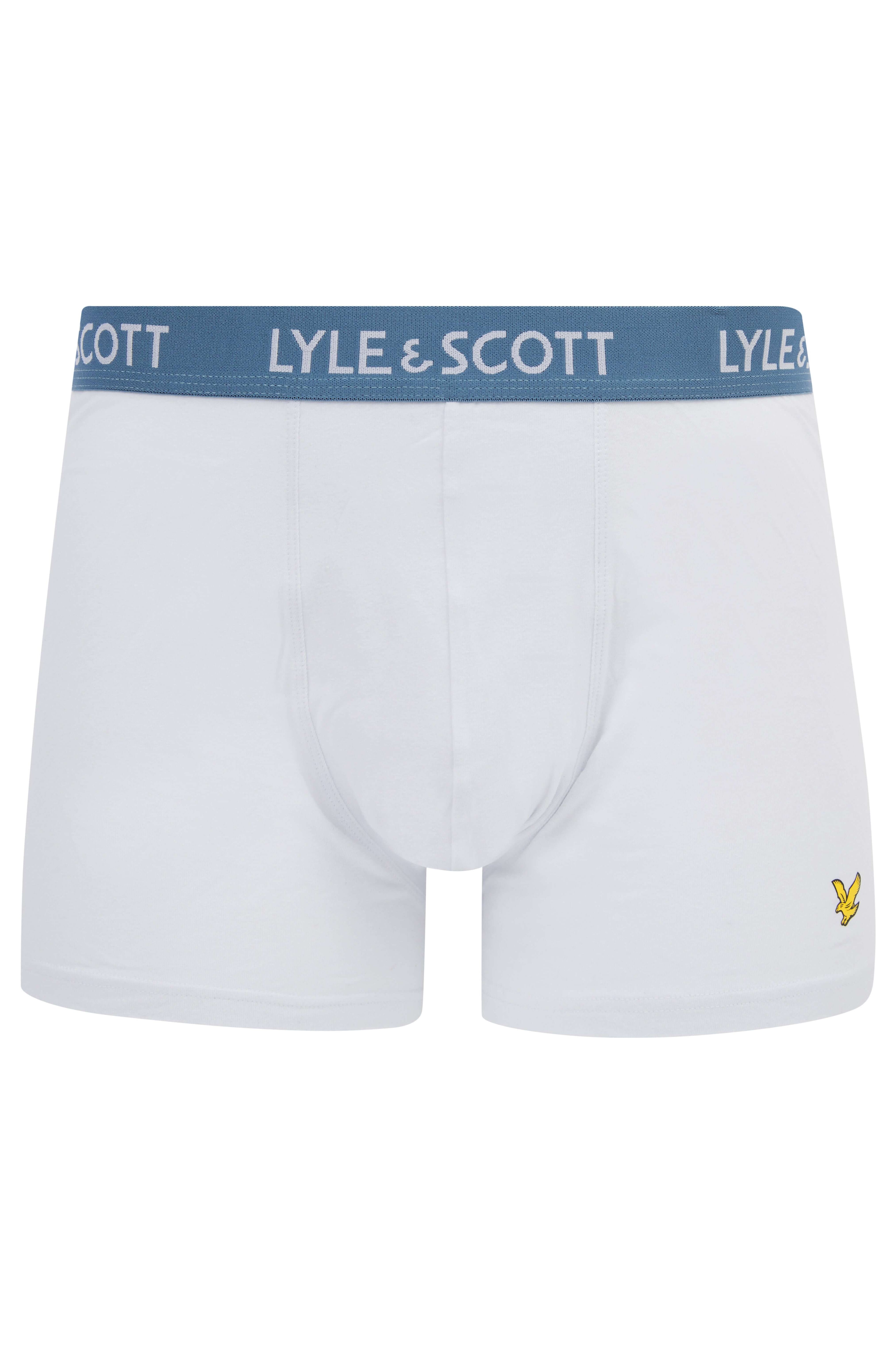 Lyle & Scott 3 Pack Men's Barclay Trunks - Green/White/Navy