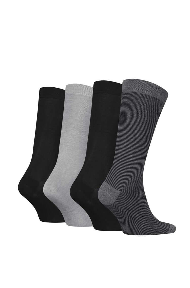 Calvin Klein 4 Pack Logo Cotton Crew Socks Gift Set | Men’s Socks - Gift Boxed