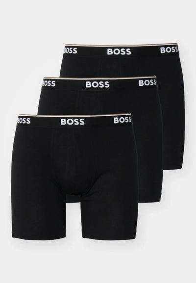 BOSS Men's Long Boxer Briefs - 3 Pack - Stretch Cotton Underwear