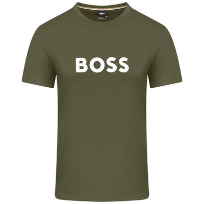 BOSS Cotton-Jersey T-shirt with Logo Print - Regular Fit
