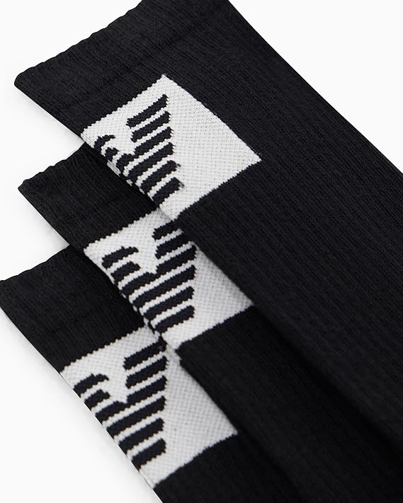 Emporio Armani 3-Pack Men’s Short Socks – Black